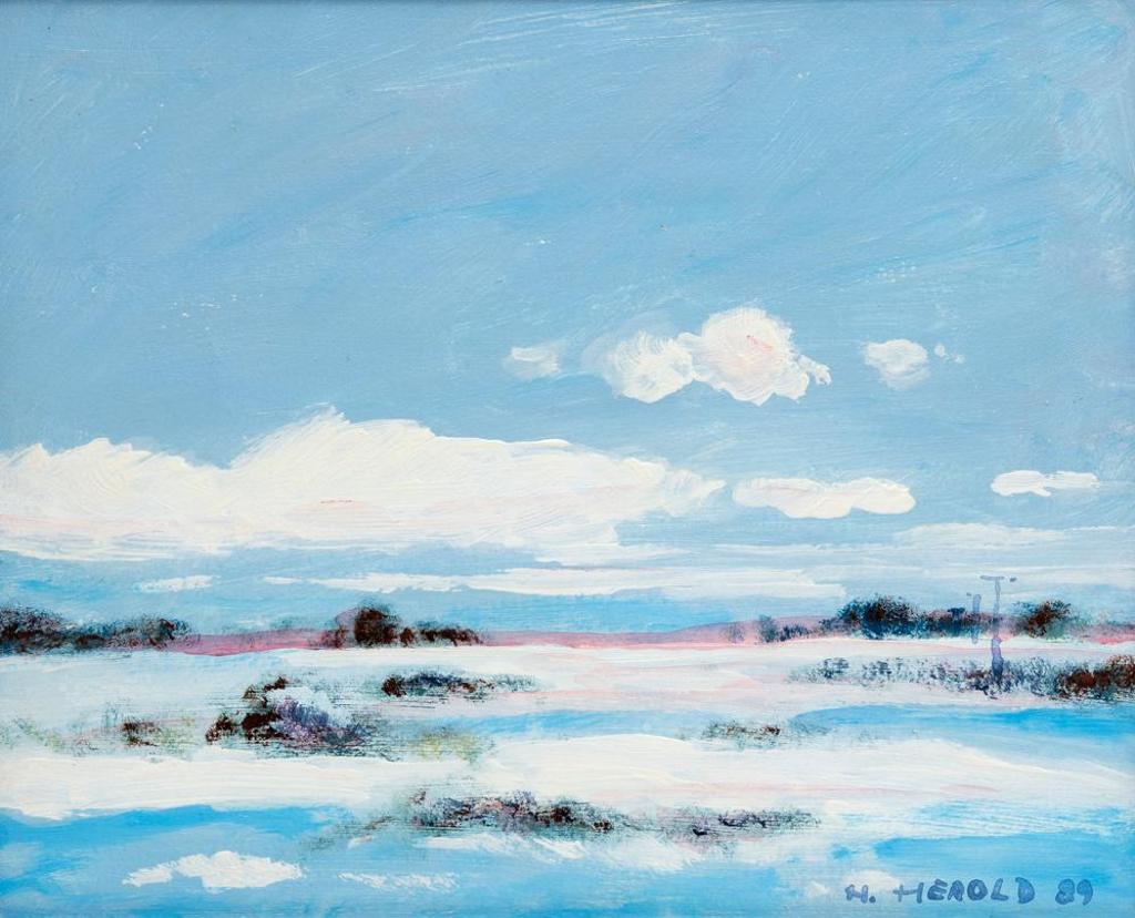 Hans Herold (1925-2011) - A Cold Day on the Prairies