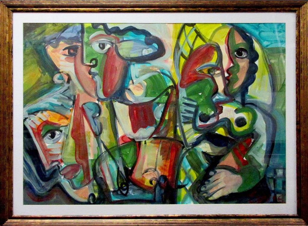 Serge Deherian (1955) - Untitled (Faces Ii)