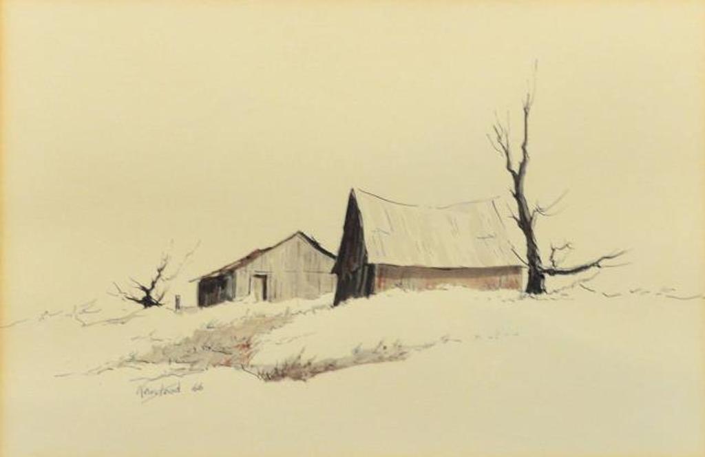 James Lorimer Keirstead (1932-2020) - Barns in Winter