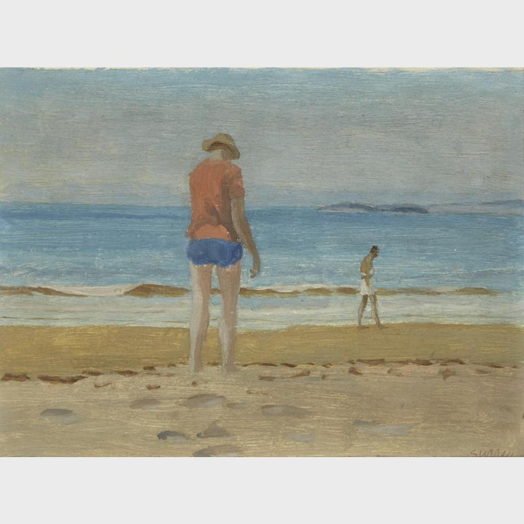 Philip Henry Howard Surrey (1910-1990) - Walking Along The Beach Shoreline