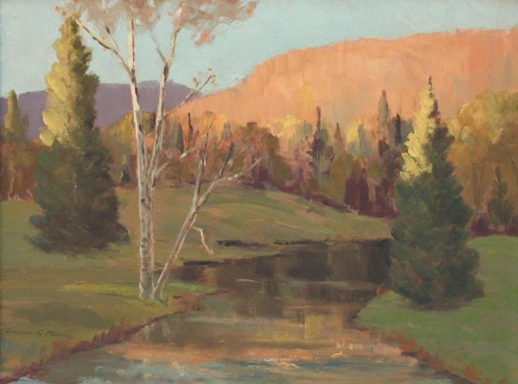 Lincoln Godfrey Morris (1887-1967) - Autumn Stream Landscape,