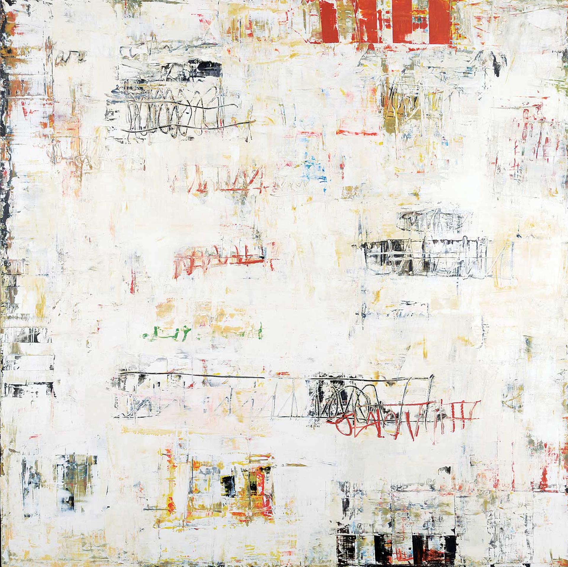 Bill Fisher - Untitled - Detailed White Abstract