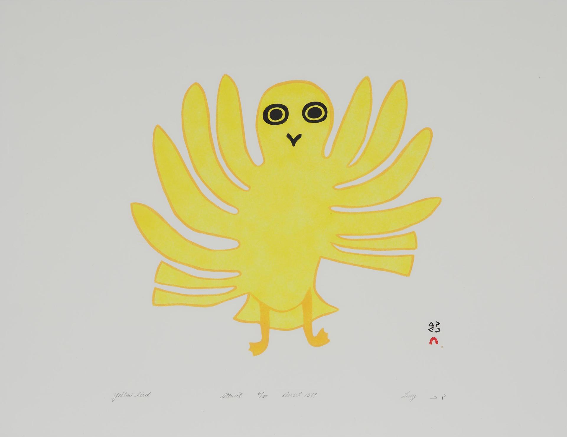 Lucy Qinnuayuak (1915-1982) - Yellow Bird
