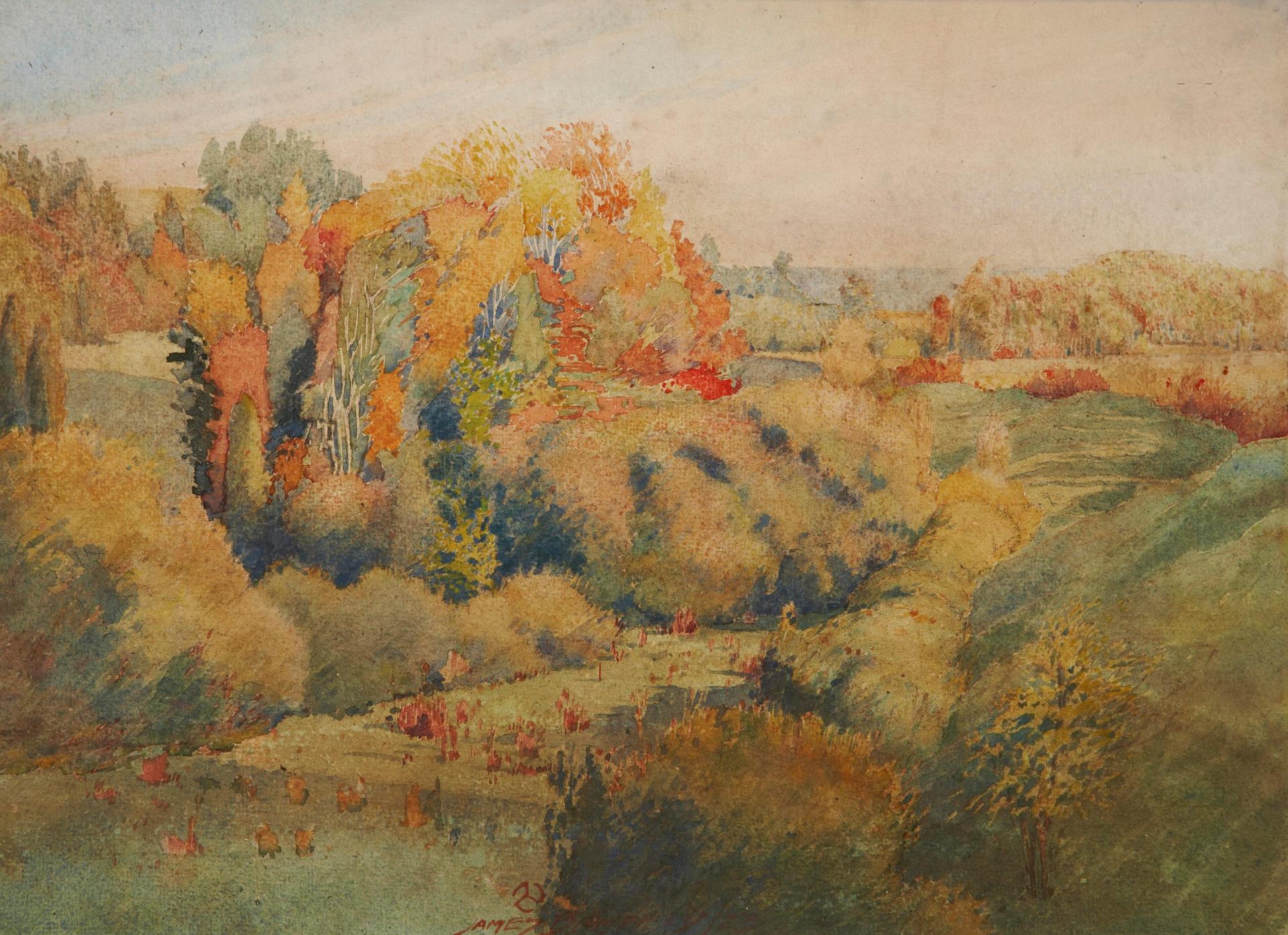 James Jerris Blomfield (1872-1951) - Autumn Don Valley