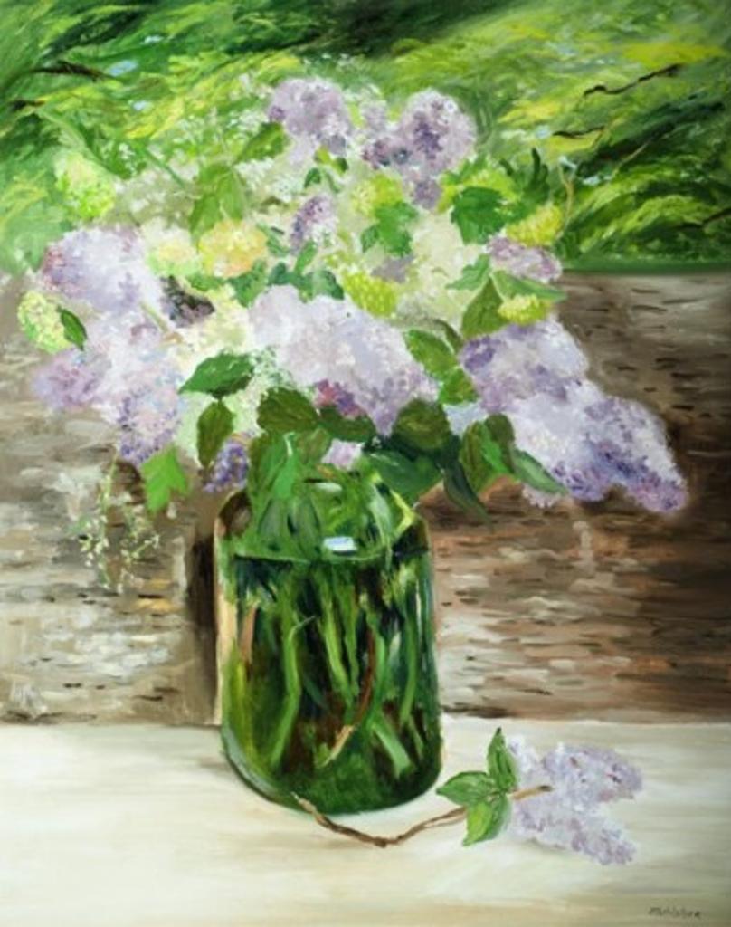 Louis Muhlstock (1904-2001) - Lilacs in a Glass Jar