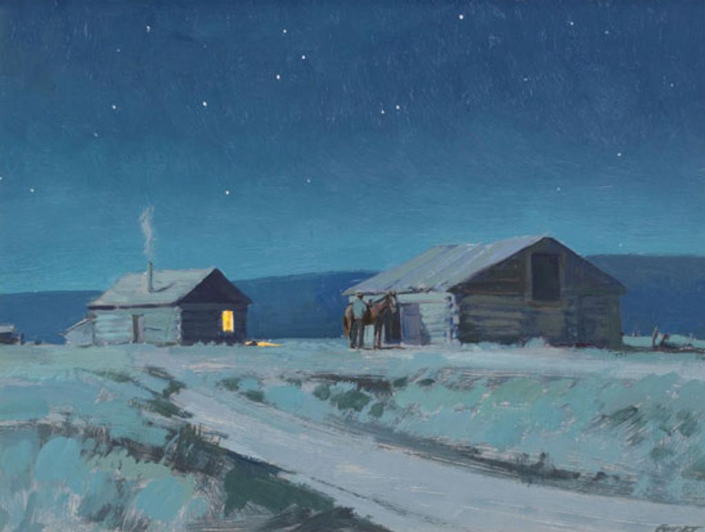 Peter Maxwell Ewart (1918-2001) - Moonlight Night, South of Quesnel