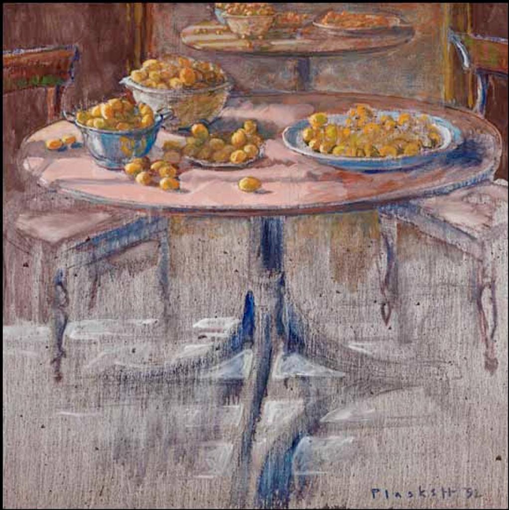 Joseph (Joe) Francis Plaskett (1918-2014) - Table with Plums - Illuminated