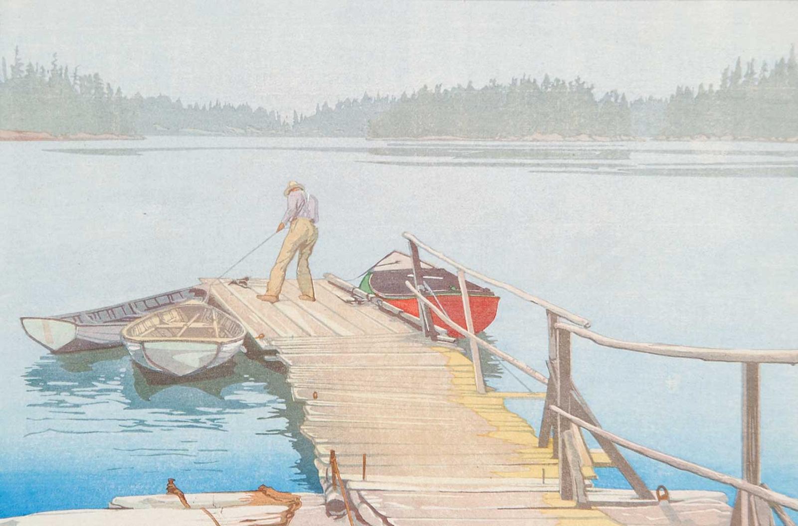 Walter Joseph (W.J.) Phillips (1884-1963) - Sharp's Dock, Pender Harbour  #95/100
