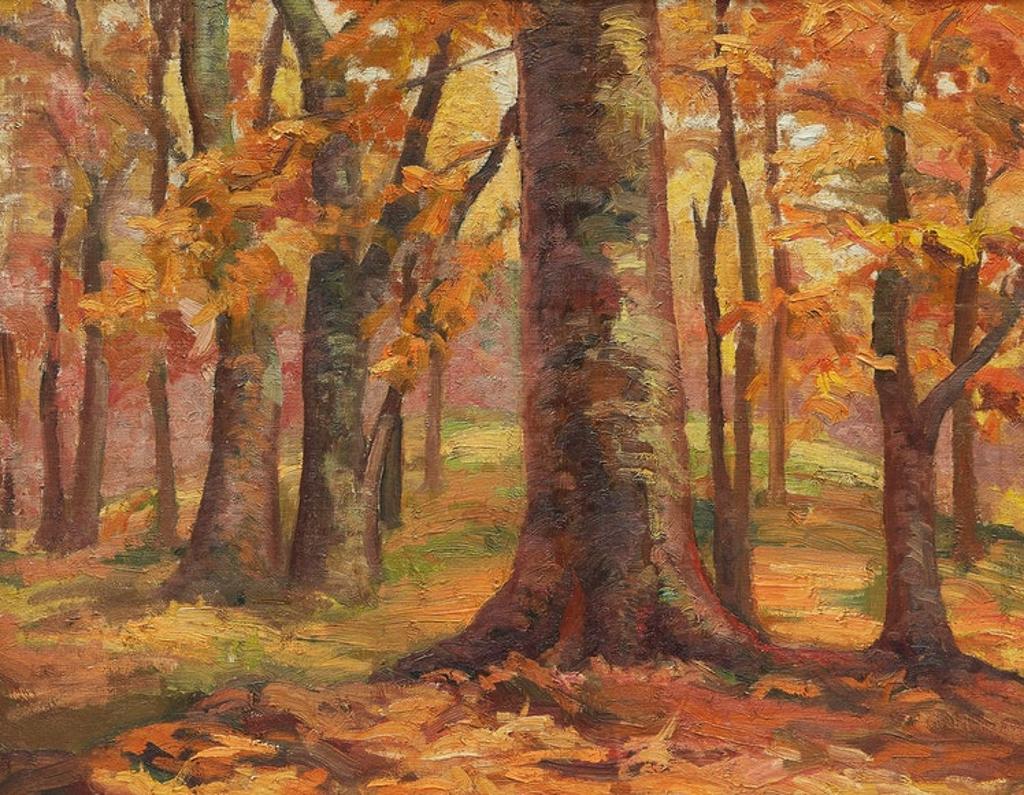 Aleen Elizabeth Aked (1907-2003) - Autumn Woods