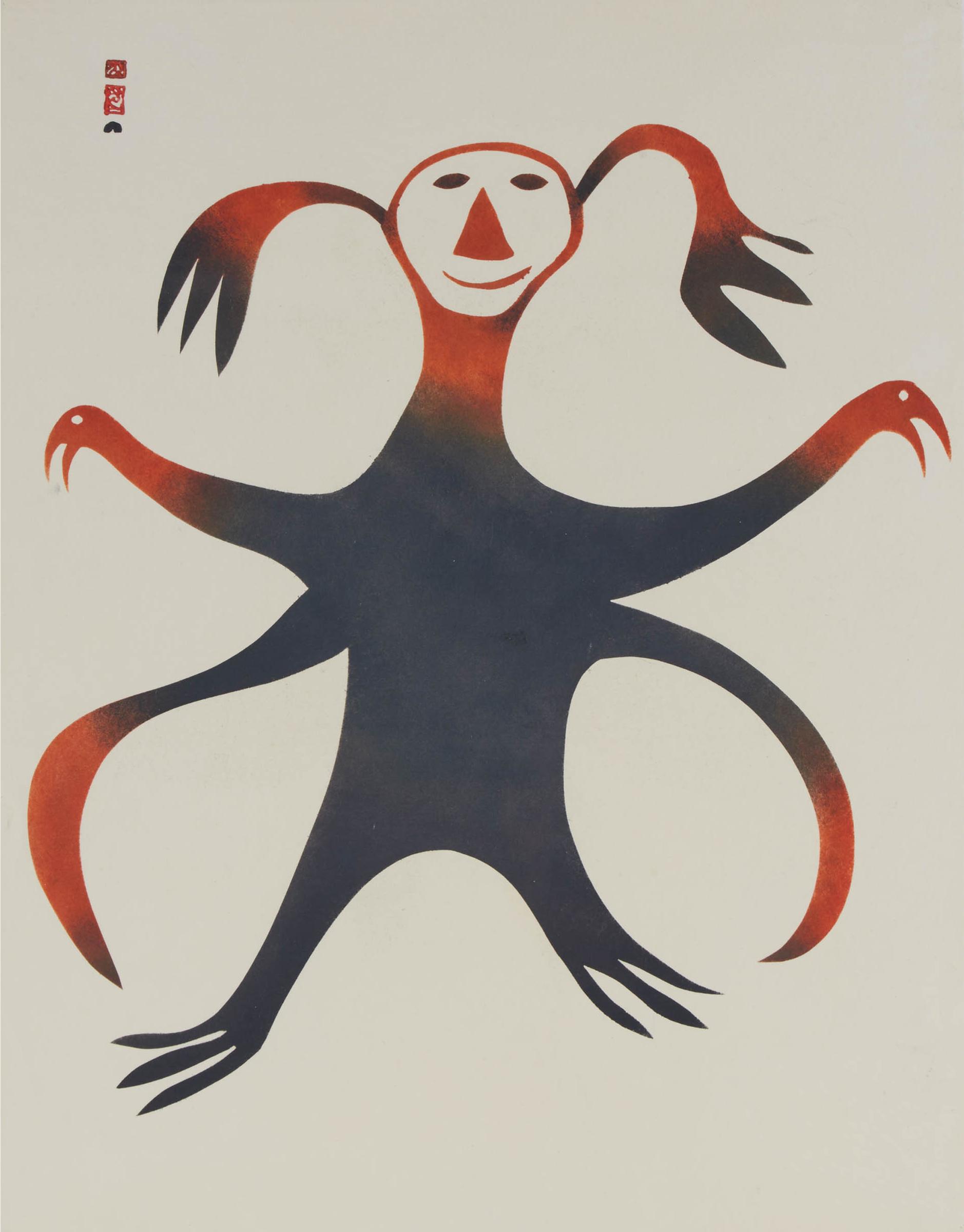 Ohotaq (Oqutaq) Mikkigak (1936-2014) - Untitled (An Inland Spirit), 1961