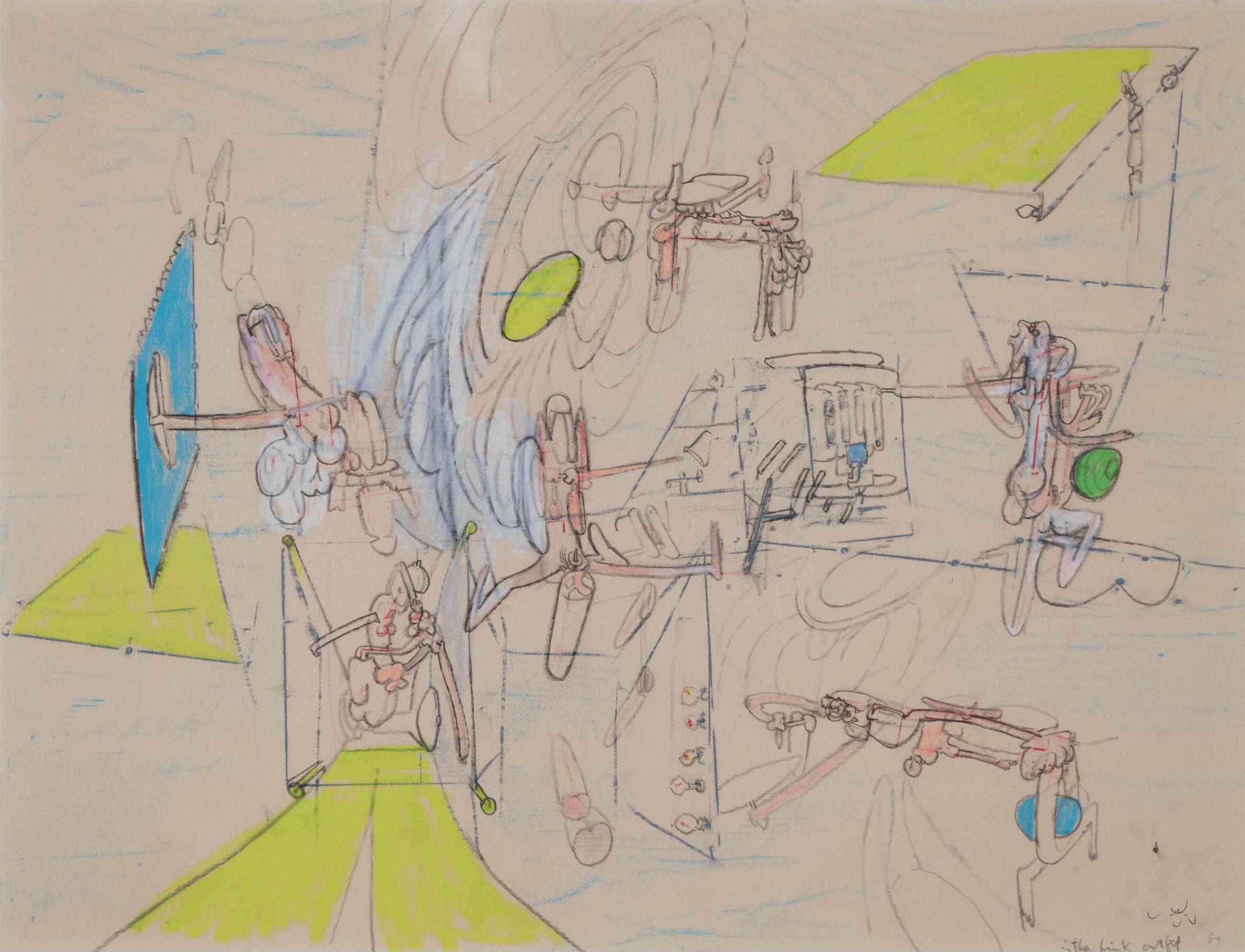 Roberto Matta (1911-2002) - In The Fink Outfit, 1969