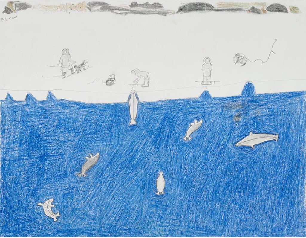 Fabien Ooqaaq (1923-1992) - Untitled (Fishing)