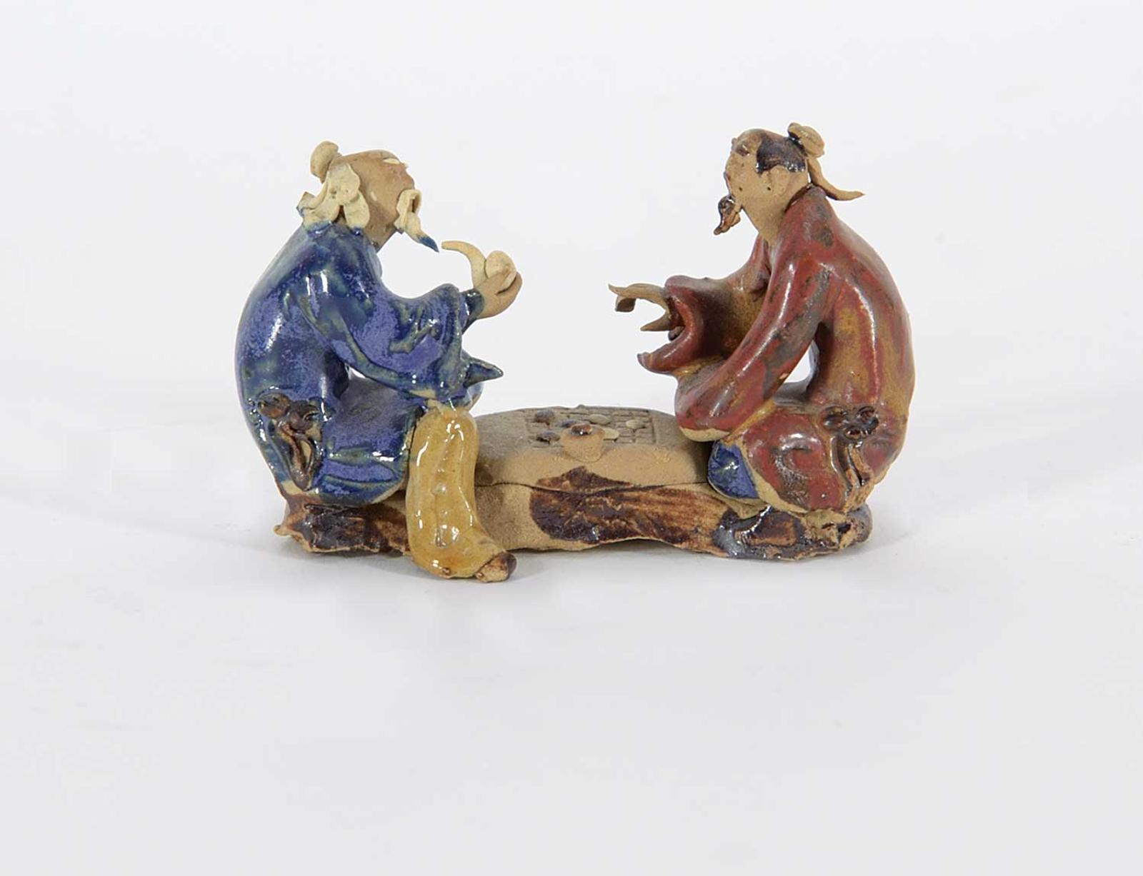 Asian School - Untitled - Two Gentlemen Playing Go