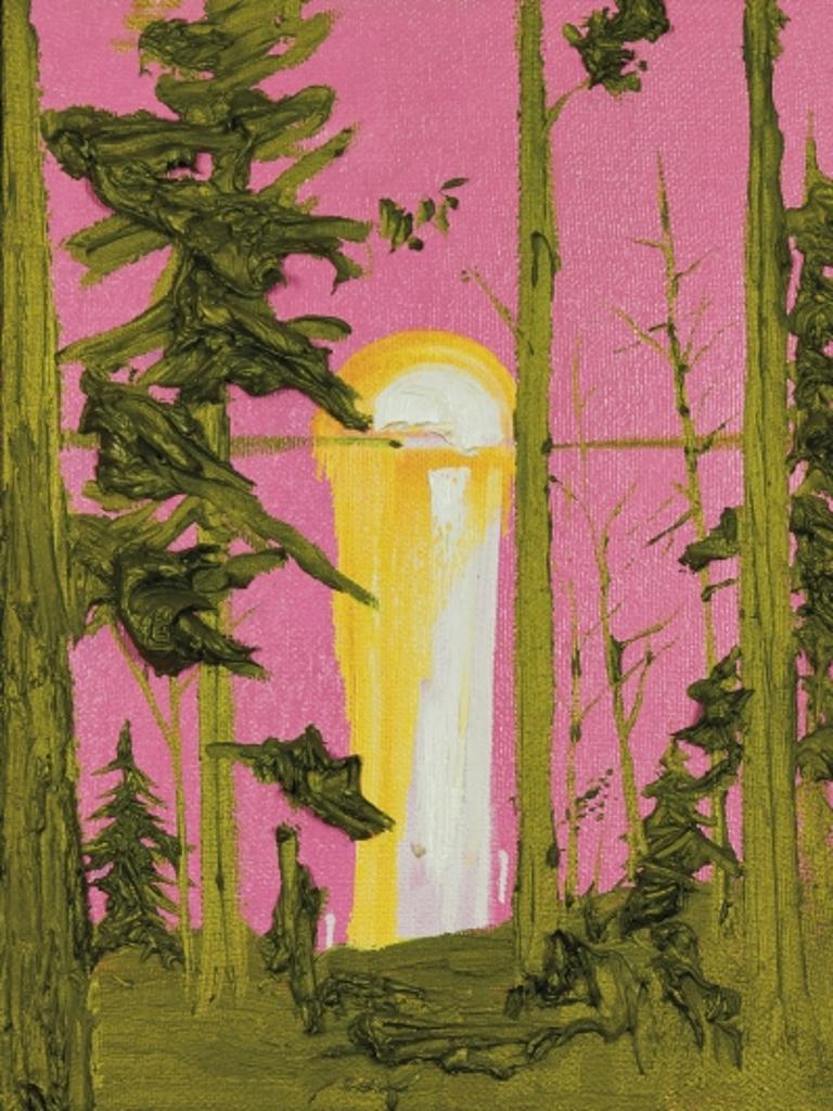Kim Dorland (1974) - Untitled (Pink and Green Sunset)