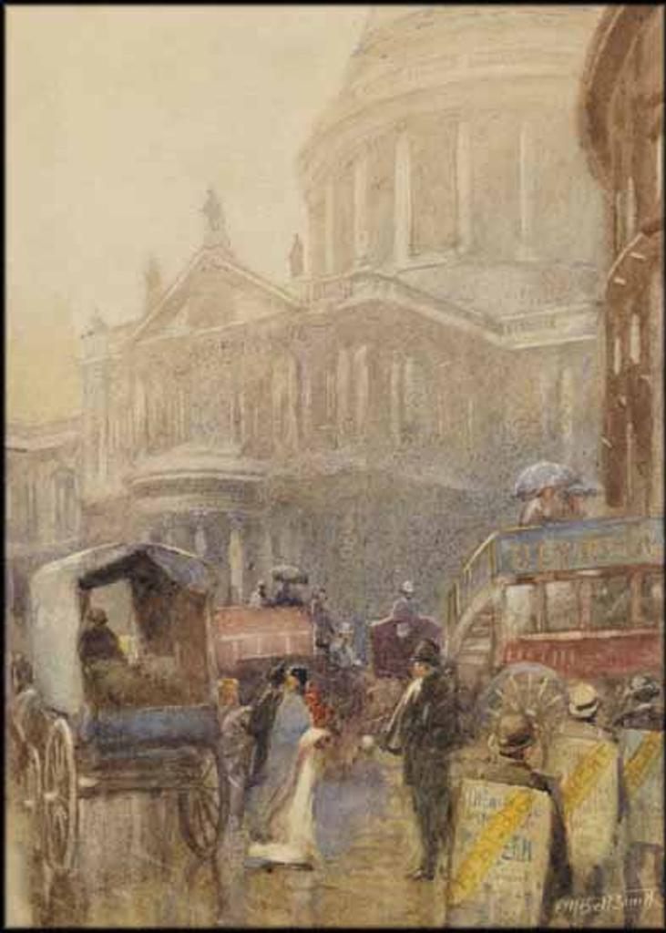 Frederic Martlett Bell-Smith (1846-1923) - Rainy Day Near St. Paul's