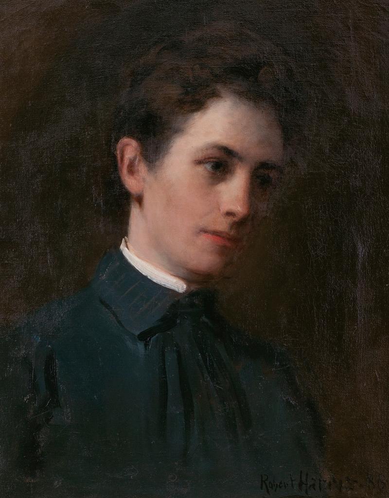 Robert Harris (1849-1919) - Portrait Of The Artist's Wife