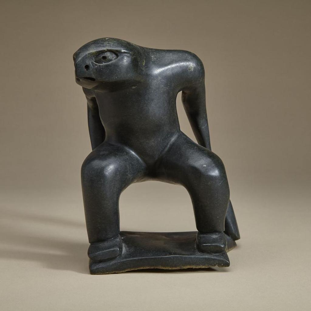 Kiawak (Kiugak) Ashoona (1933-2014) - Bird Shaman Holding Seal Flippers