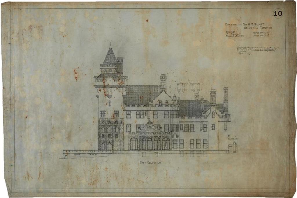 Edward James Lennox (1854-1933) - Set Of Plans For A 'mansion For Sir H.M. Pellatt, Well's Hill, Toronto,' (Casa Loma) 1909-1913