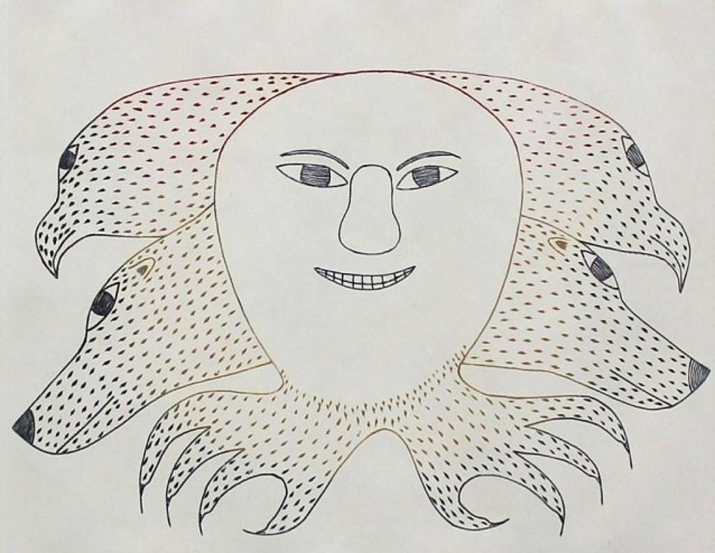 Kenojuak Ashevak (1927-2013) - engraving, 29/50, framed