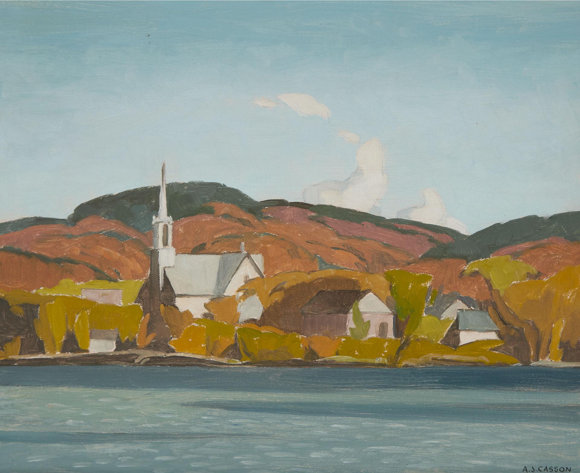Alfred Joseph (A.J.) Casson (1898-1992) - Grenville, Quebec, 1966