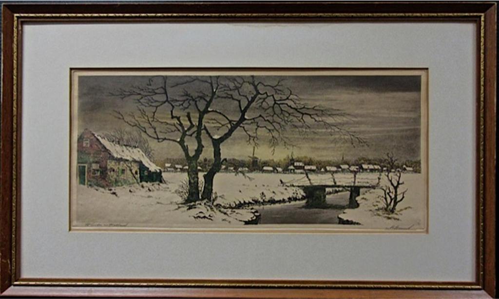 John A. Hammond (1843-1939) - Winter In Holland