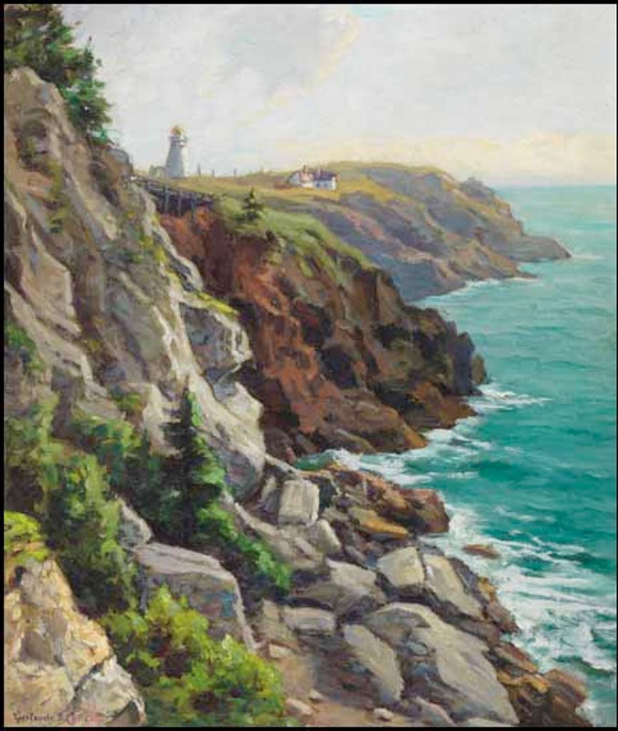 Gertrude Eleanor Spurr Cutts (1858-1941) - Newfoundland's Rocky Coastline