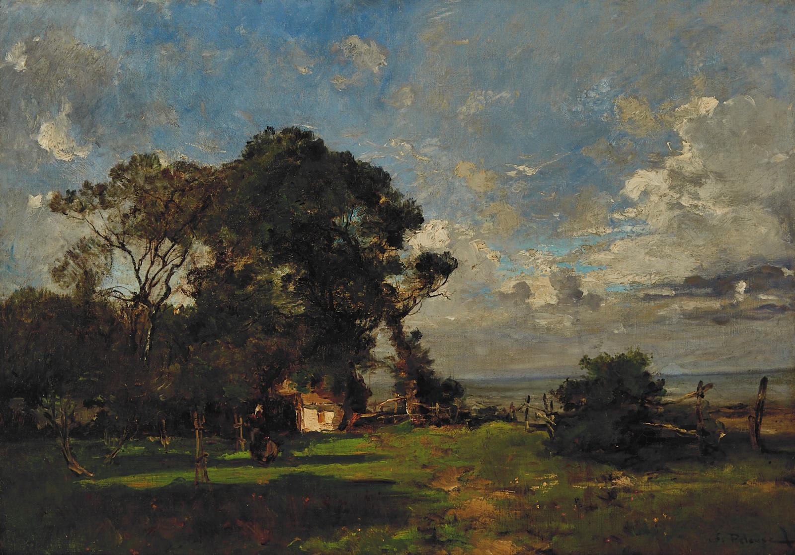 Léon Germain Pelouse (1838-1891) - Country Scene