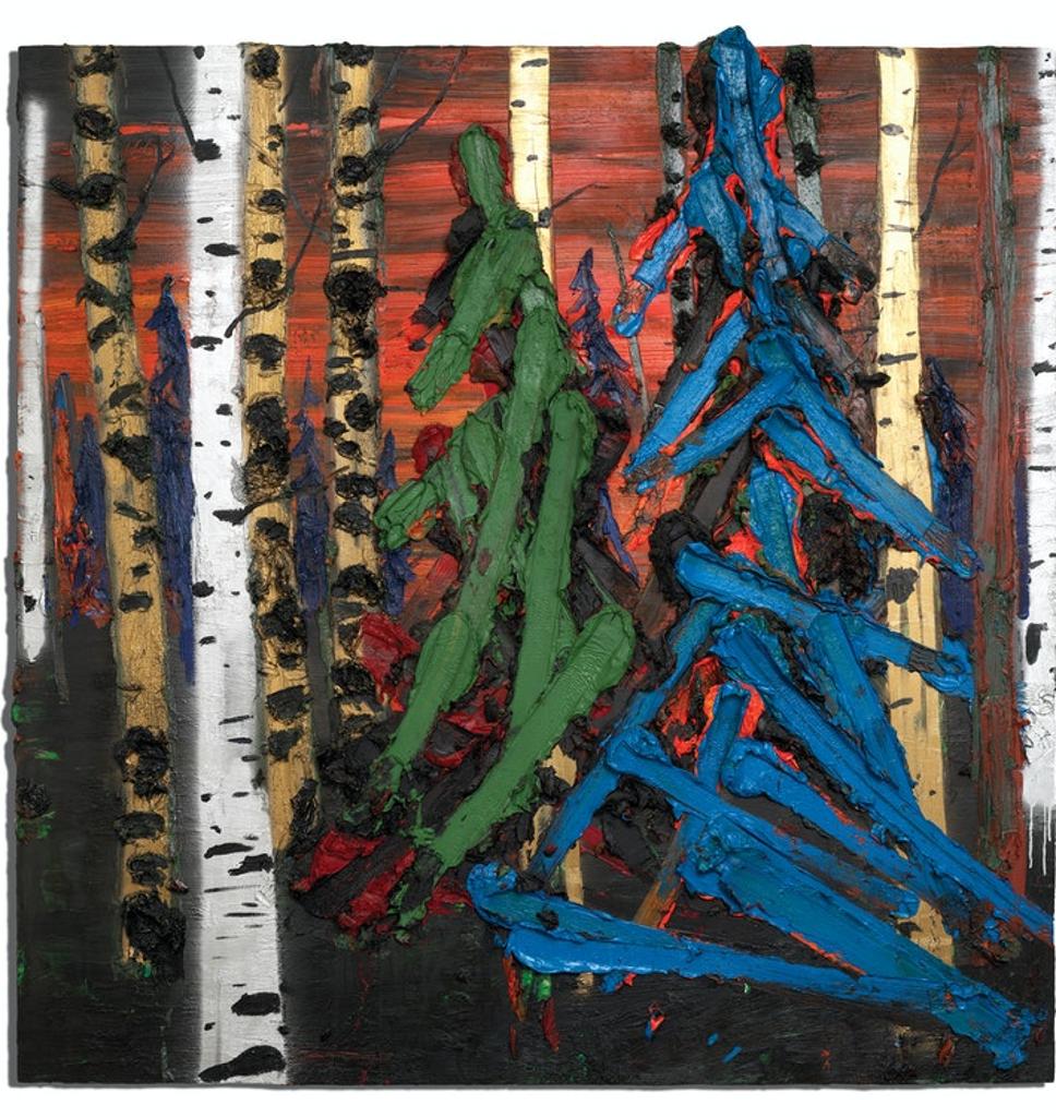 Kim Dorland (1974) - Green Tree Blue Tree