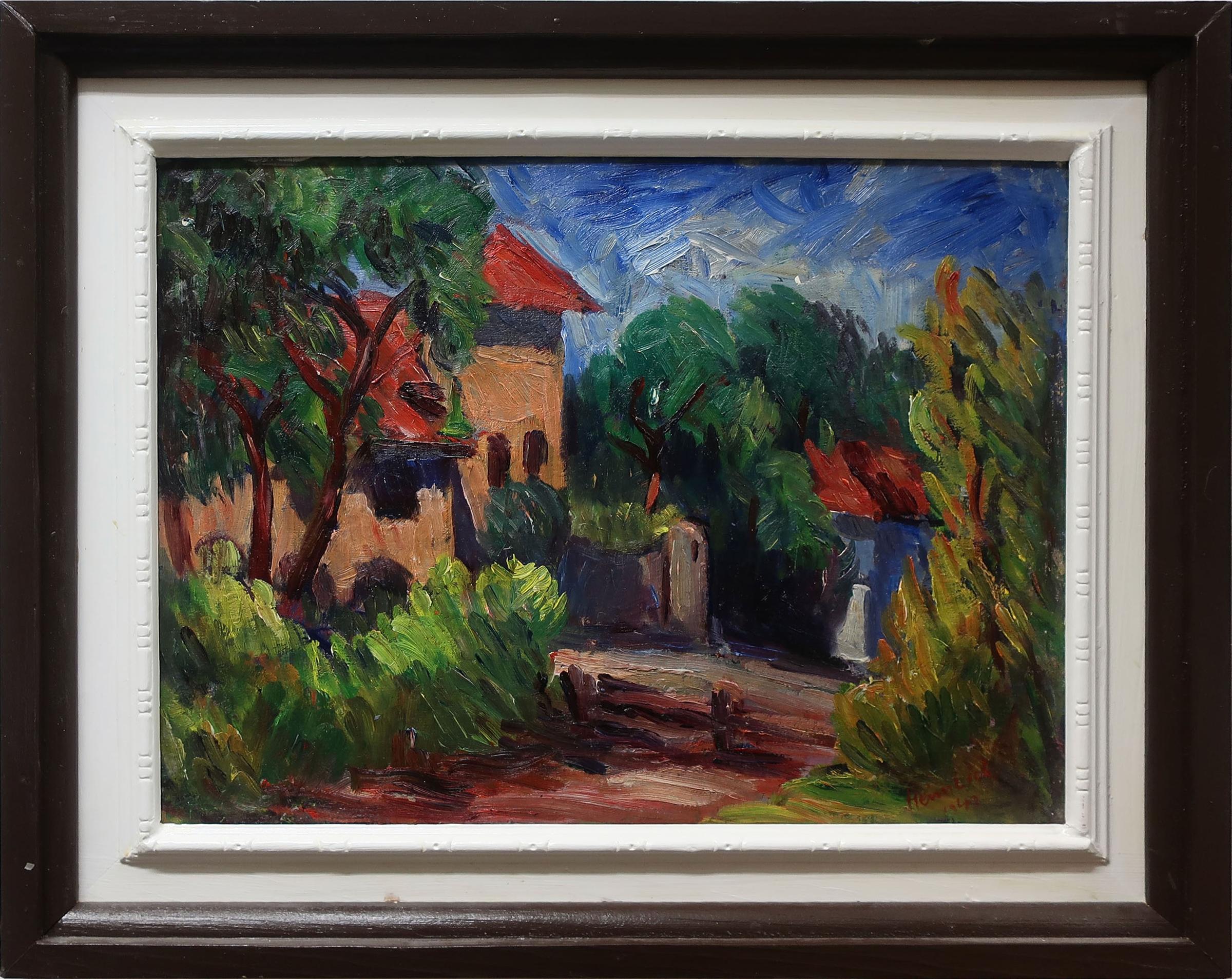 Herman Heimlich (1904-1986) - Untitled (Gateway To Village)