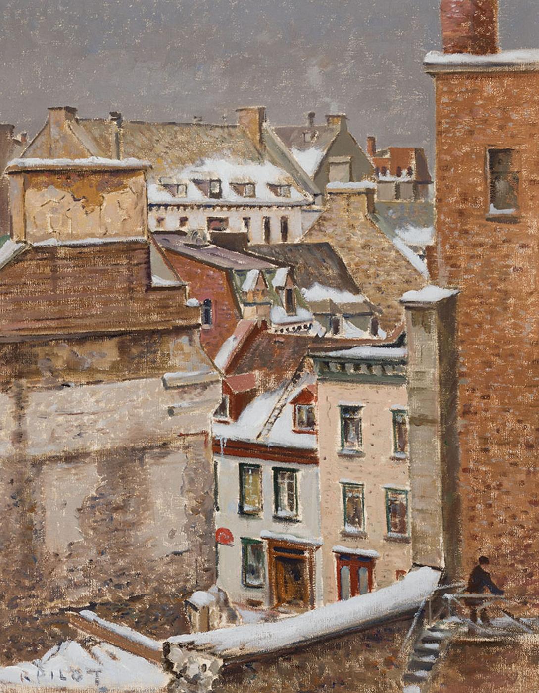Robert Wakeham Pilot (1898-1967) - Old Houses, Quebec