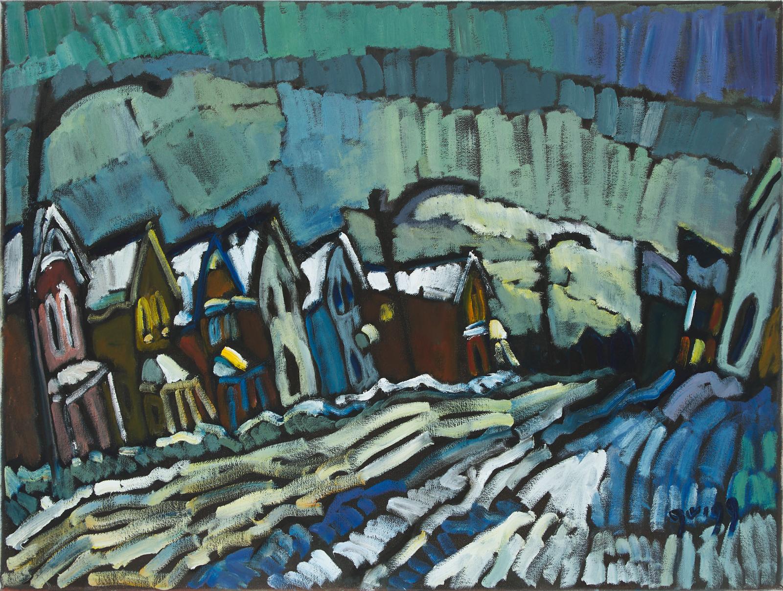 Kate Grigg (1958) - Front St. Between Snow Squalls