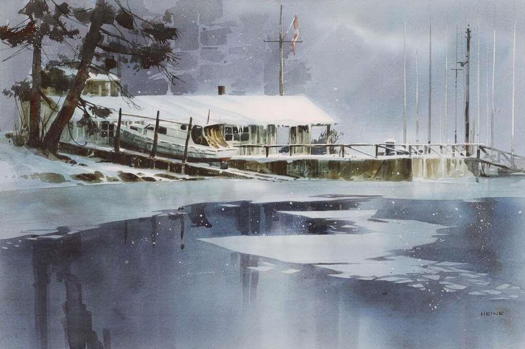 Harry Heine (1924-2004) - Ghost Forgotten Nook - Tod Inlet, Brentwood Bay, British Columbia