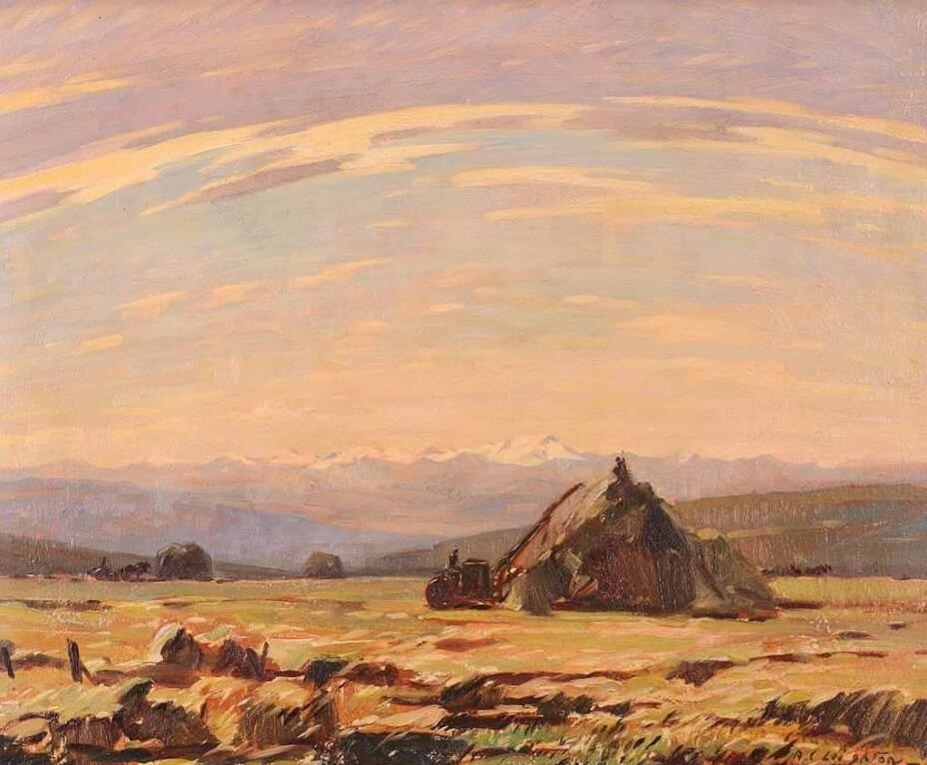 Alfred Crocker Leighton (1901-1965) - The Haystack, Challocks Farm; Ca 1948
