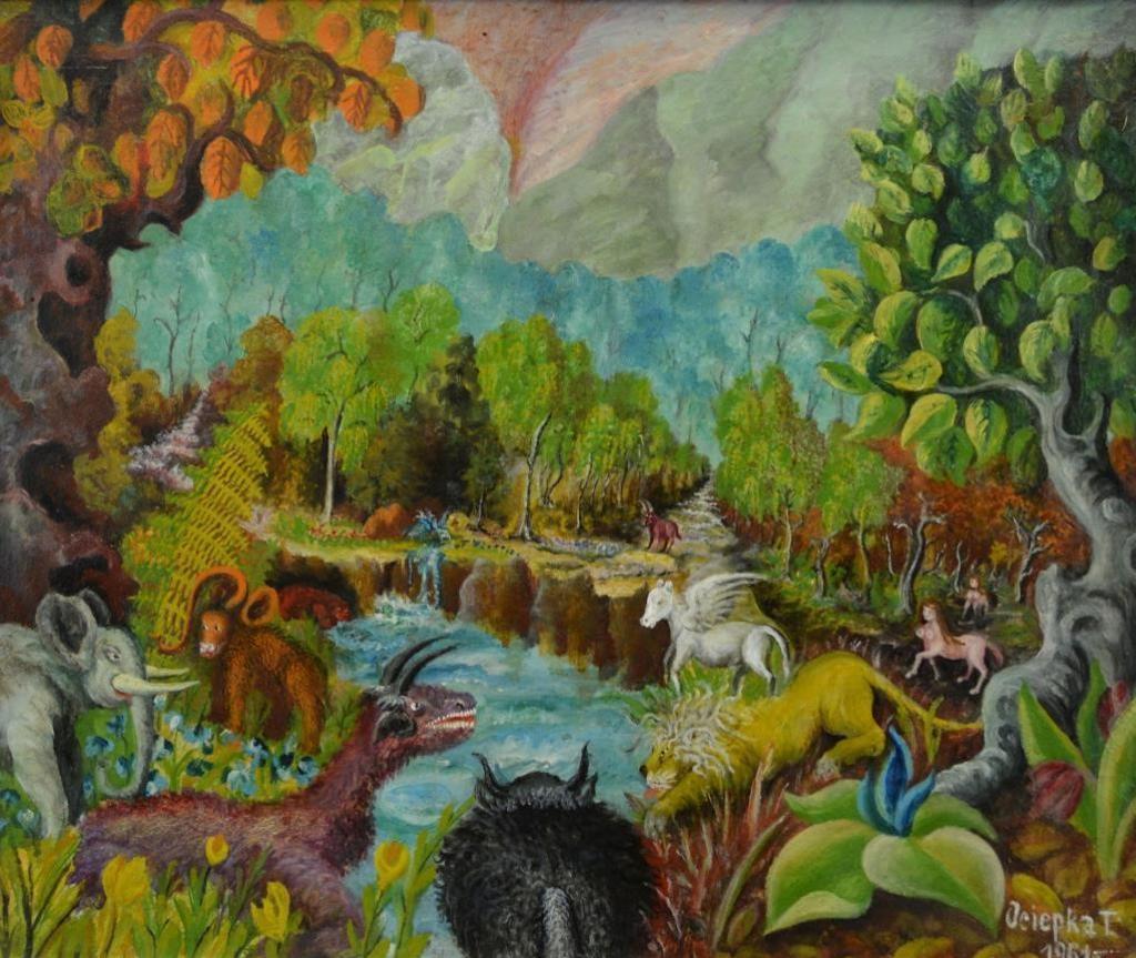 Teofil Ociepka (1891-1978) - Mythical Beasts, 1961