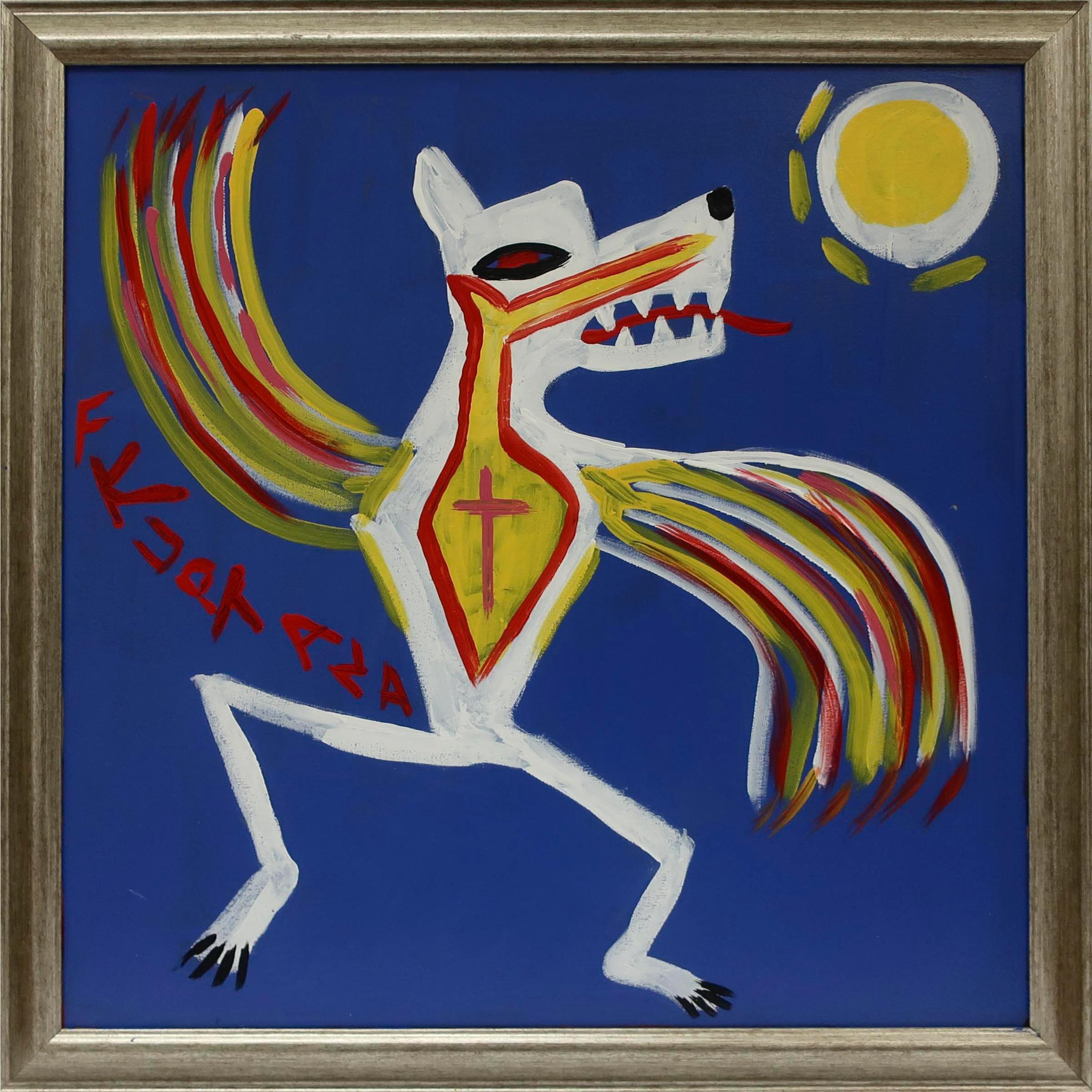 Floyd Kuptana (1964-2021) - Untitled (Dancing Wolf With Wings)