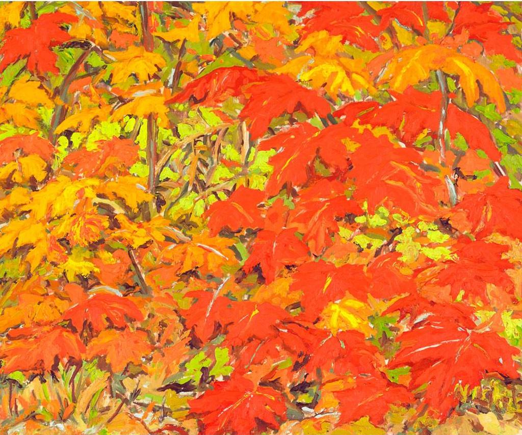 Lawrence Nickle (1931-2014) - Maple Leaves At Chetwyn Rd. And Island Lake Rd., Oct. 2006