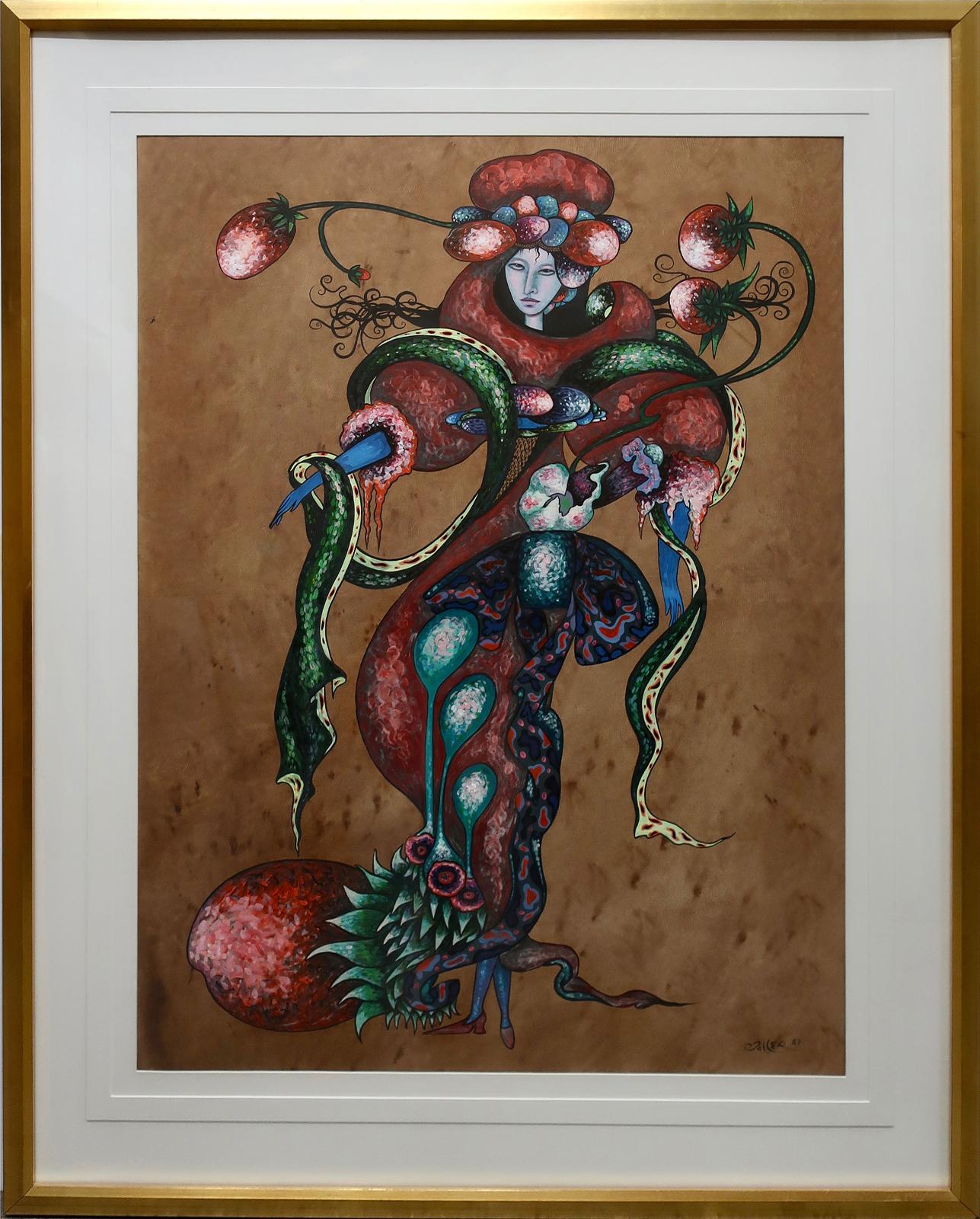Toller Cranston (1949-2015) - Untitled (Strawberry Queen)