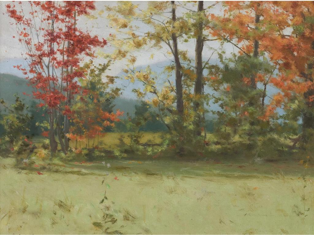 George Agnew Reid (1860-1947) - Landscape With Autumn Tints