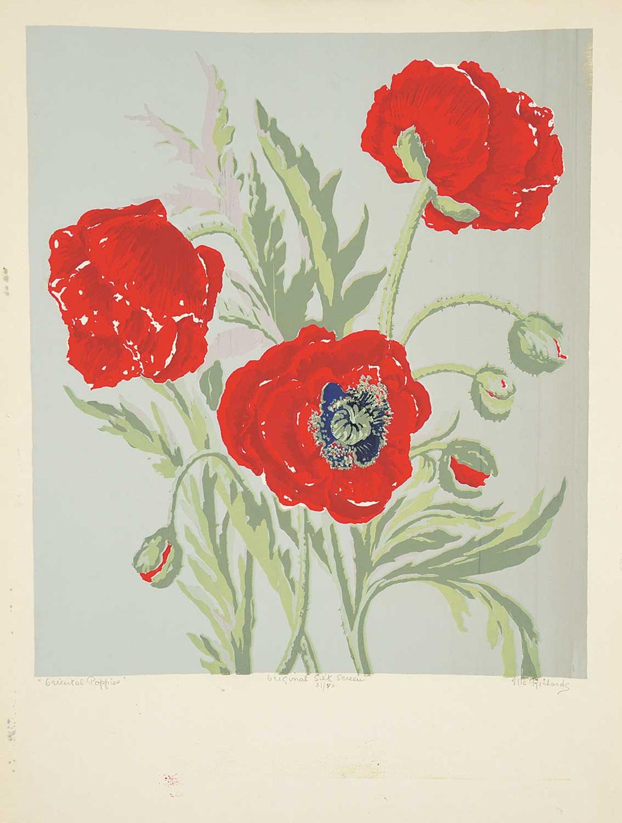 Ella Ashbridge Richards - Oriental Poppies  #31/50