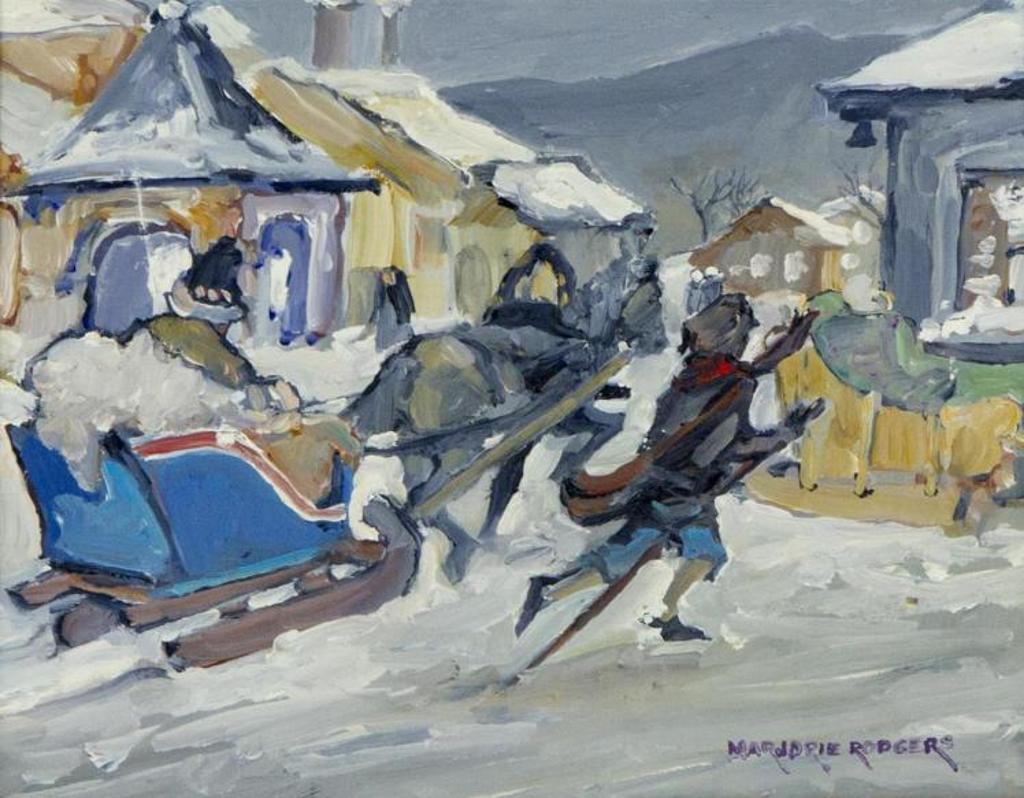 Marjorie Rodgers - Figures in a Winter Landscape