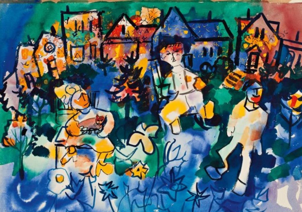 Janet Mitchell (1915-1998) - Garden Party