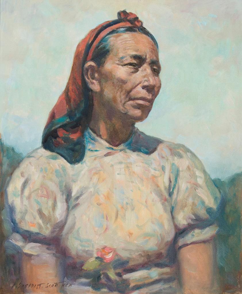 Adam Sherriff Scott (1887-1980) - Portrait of a Inuit Woman