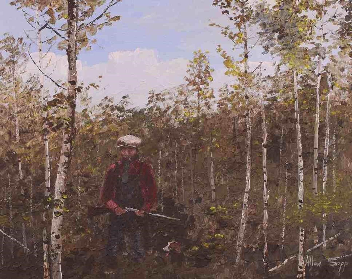 Allen Fredrick Sapp (1929-2015) - Hunting Scene; 1980