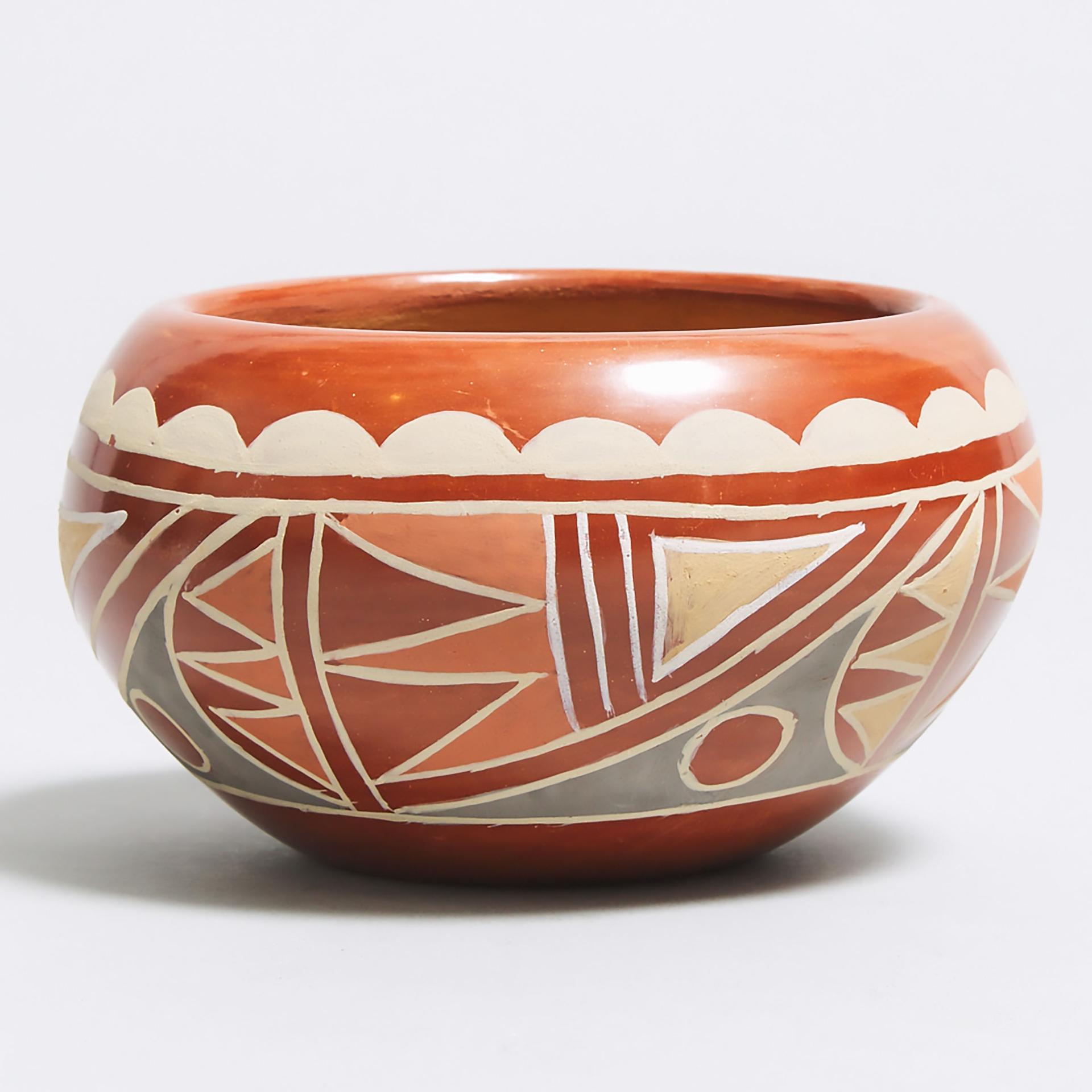 Julia Martinez - Pueblo Coiled Red Ware Pottery Jar, 1970