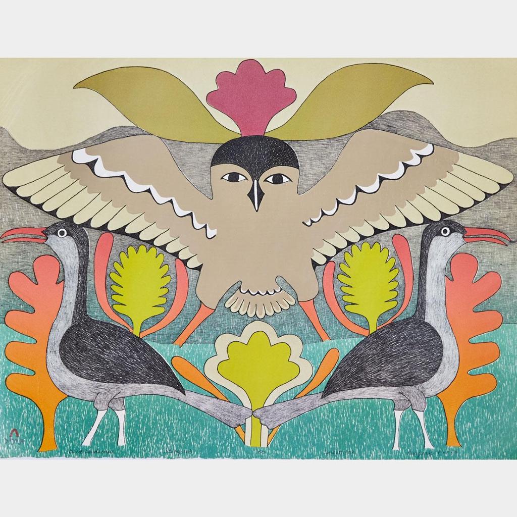 Kenojuak Ashevak (1927-2013) - Bird Landscape