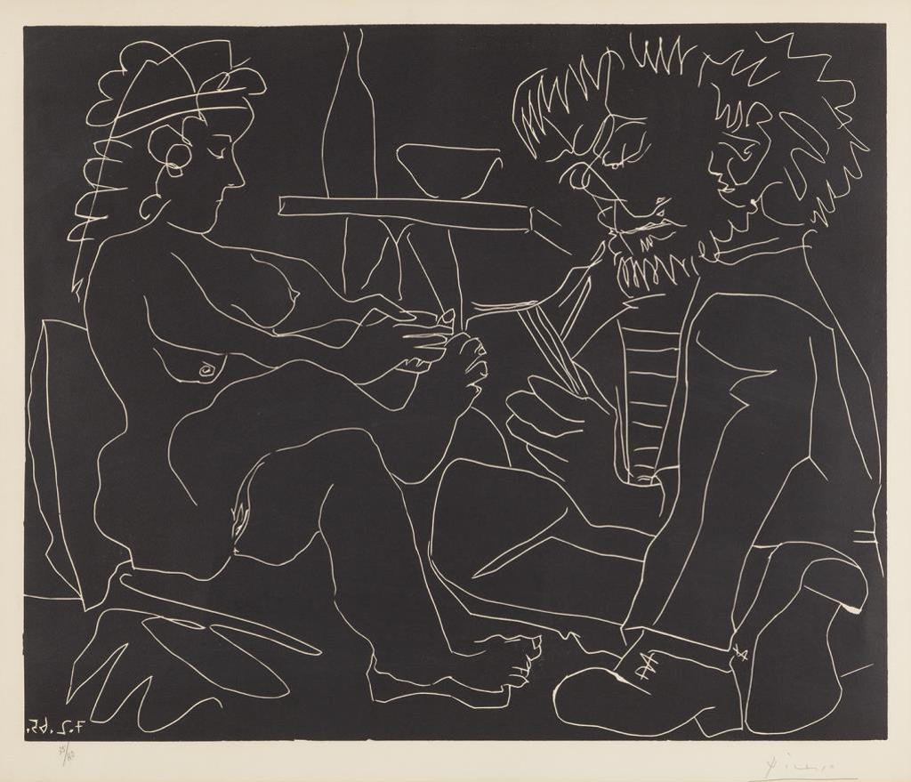 Pablo Ruiz Picasso (1881-1973) - Le Peintre et son Modele,