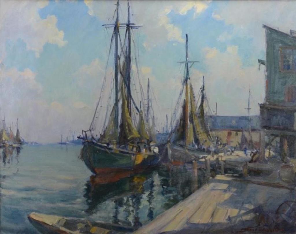 Manly Edward MacDonald (1889-1971) - Dockside Scene