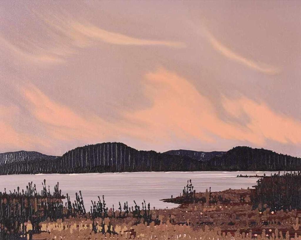 Leyda Campbell (1949) - Whipped Skies, Lake, & Spruce Swamp; 1976