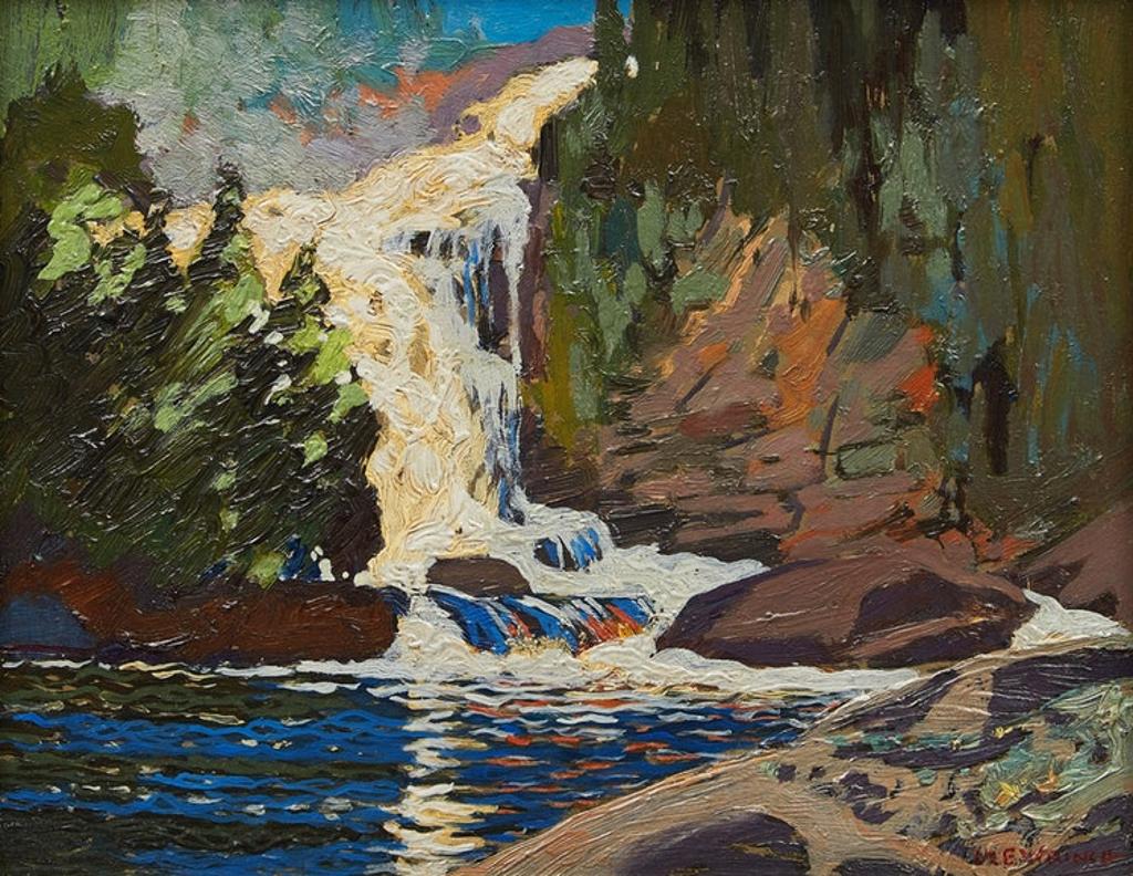 Mary Evelyn Wrinch (1877-1969) - Waterfall, Montreal River