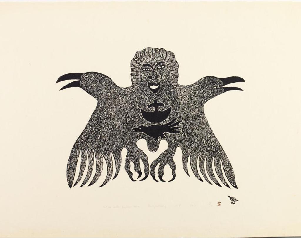 Lipa Lypa Pitsiulak (1943-2010) - Crow With Human Face